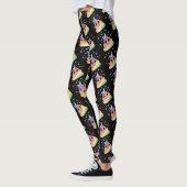 Leggings Unicorne Rainbow Poop Emoji (Gauche)