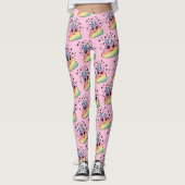 Leggings Unicorne Rainbow Poop Emoji (Devant)