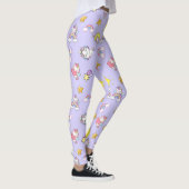Leggings Unicorne Rainbow Star Lumière Purple Thème (Droite)