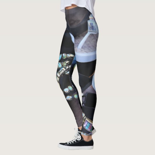 Leggings-unieke Mode van het zadels-canvas Leggings (Links)