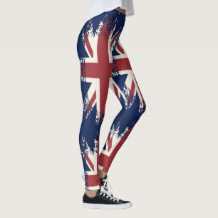 Leggings Union Jack (drapeau britannique), style grunge