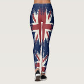 Leggings Union Jack (drapeau britannique), style grunge (Dos)