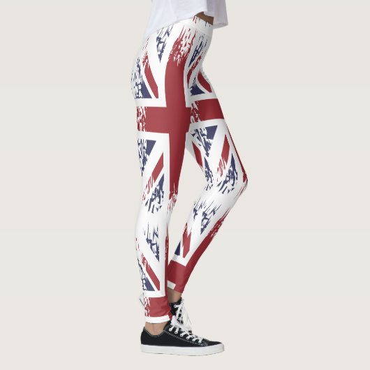 Leggings Union Jack (drapeau britannique), style grunge (Droite)
