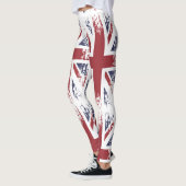 Leggings Union Jack (drapeau britannique), style grunge (Gauche)