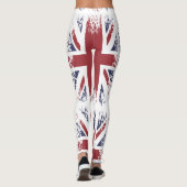 Leggings Union Jack (drapeau britannique), style grunge (Dos)