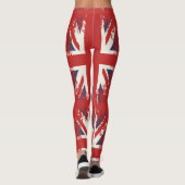 Leggings Union Jack (drapeau britannique), style grunge (Dos)