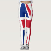 Leggings Union Jack Grande-Bretagne Personnaliser (Devant)