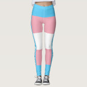 Leggings Unique couleur LGBTQ Transgender Pride Texte (Devant)