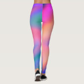 Leggings Unique tendance Rose bleu vert vert vert abstrait  (Dos)