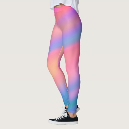 Leggings Unique tendance Rose bleu vert vert vert abstrait  (Gauche)