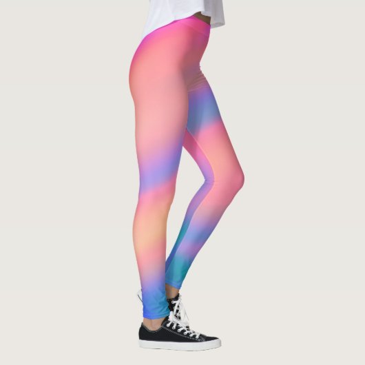 Leggings Unique tendance Rose bleu vert vert vert abstrait  (Droite)