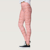 Leggings Unique tissu rose pastel de Crochet moderne (Gauche)