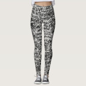 Leggings Urban Grunge Scribble  (Devant)