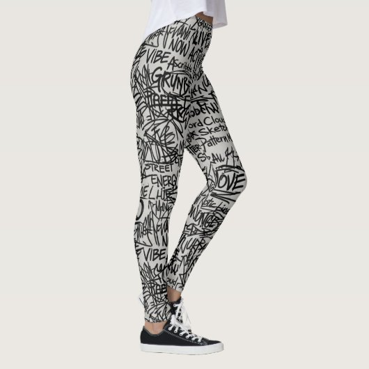 Leggings Urban Grunge Scribble  (Droite)