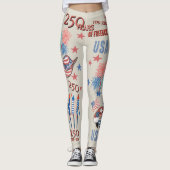 Leggings US 250th Anniversary Patriotic Gnome (Devant)