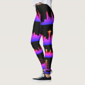 Leggings USA City Skylines Neon Nightlife (Gauche)