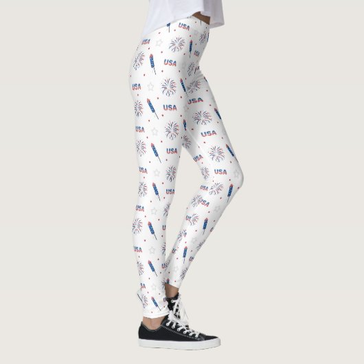 Leggings Usa, feux d'artifice et pétards (Droite)