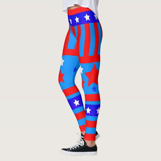 Leggings USA Patriot Stars and Stripes (Gauche)