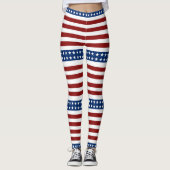 Leggings USA Stars and Stripes (Devant)