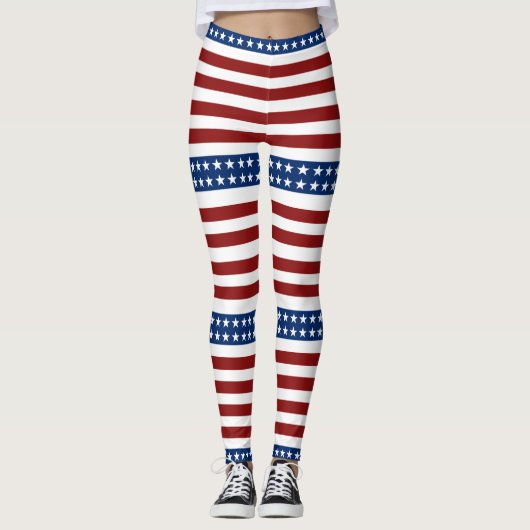 Leggings USA Stars and Stripes (Devant)
