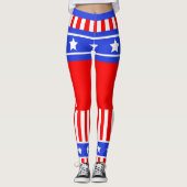 Leggings USA Stars and Stripes (Devant)