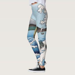 Leggings Utagawa Hiroshige - Mer au large de Satta, provinc