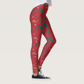 Leggings Vacances de Noël Holly Motif (Droite)