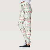 Leggings Vacances Motif de Noël moche (Gauche)