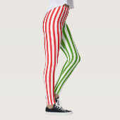 Leggings Vacances Rouge & Elf Green Candy Stripe (Droite)