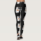 Leggings Vache adorable et petit veau de bébé (Dos)