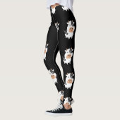 Leggings Vache adorable et petit veau de bébé (Gauche)