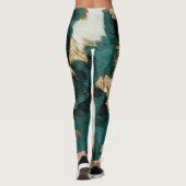 Leggings Vache blanche de l'Ouest Emerald Gold (Dos)
