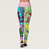 Leggings Vache dans des guêtres des femmes faites sur (Dos)