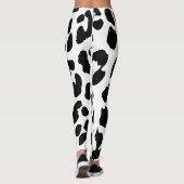 Leggings Vache d'Halloween noir et blanc (Dos)