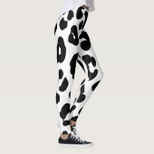 Leggings Vache d'Halloween noir et blanc (Droite)