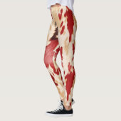 Leggings Vache d'ivoire à la crème rouge (Gauche)