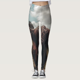 Leggings Vache écossaise de la région montagneuse noire pât