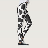 Leggings Vache mignonne simple Imprimer noir et blanc (Droite)