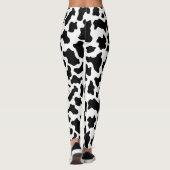 Leggings Vache noire et blanche Imprimé (Dos)