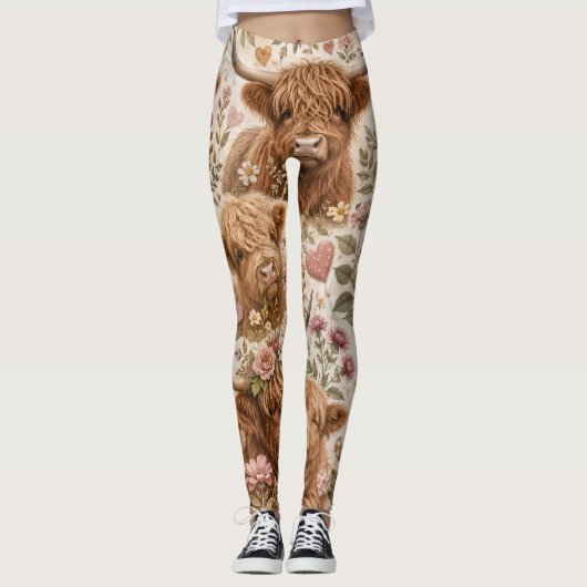 Leggings vaches des Highlands (Devant)