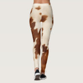 Leggings Vachette à crème Brown occidentale (Dos)