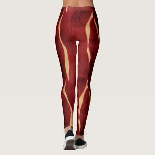 Leggings Vachette à crème rouge occidentale (Dos)