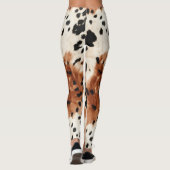Leggings Vachette animale à la crème Brown (Dos)
