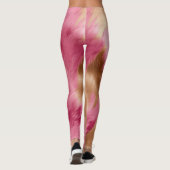 Leggings Vachette de cowgirl en or rose de l'Ouest (Dos)