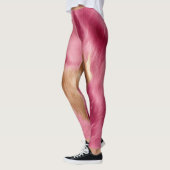 Leggings Vachette de cowgirl en or rose de l'Ouest (Gauche)