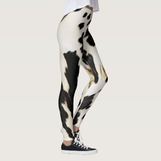 Leggings Vachette noire blanche sud-ouest (Droite)