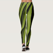 Leggings Vague 3D Zebra Soft Vert Luxe (Dos)