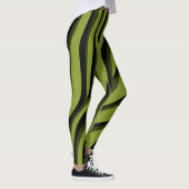 Leggings Vague 3D Zebra Soft Vert Luxe (Droite)