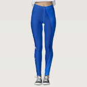 Leggings Vague Bleue Douce De Luxe (Devant)