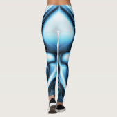 Leggings Vague de soie bleue (Dos)